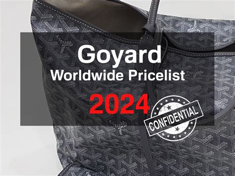 goyard boheme price euro|2024 goyard prices.